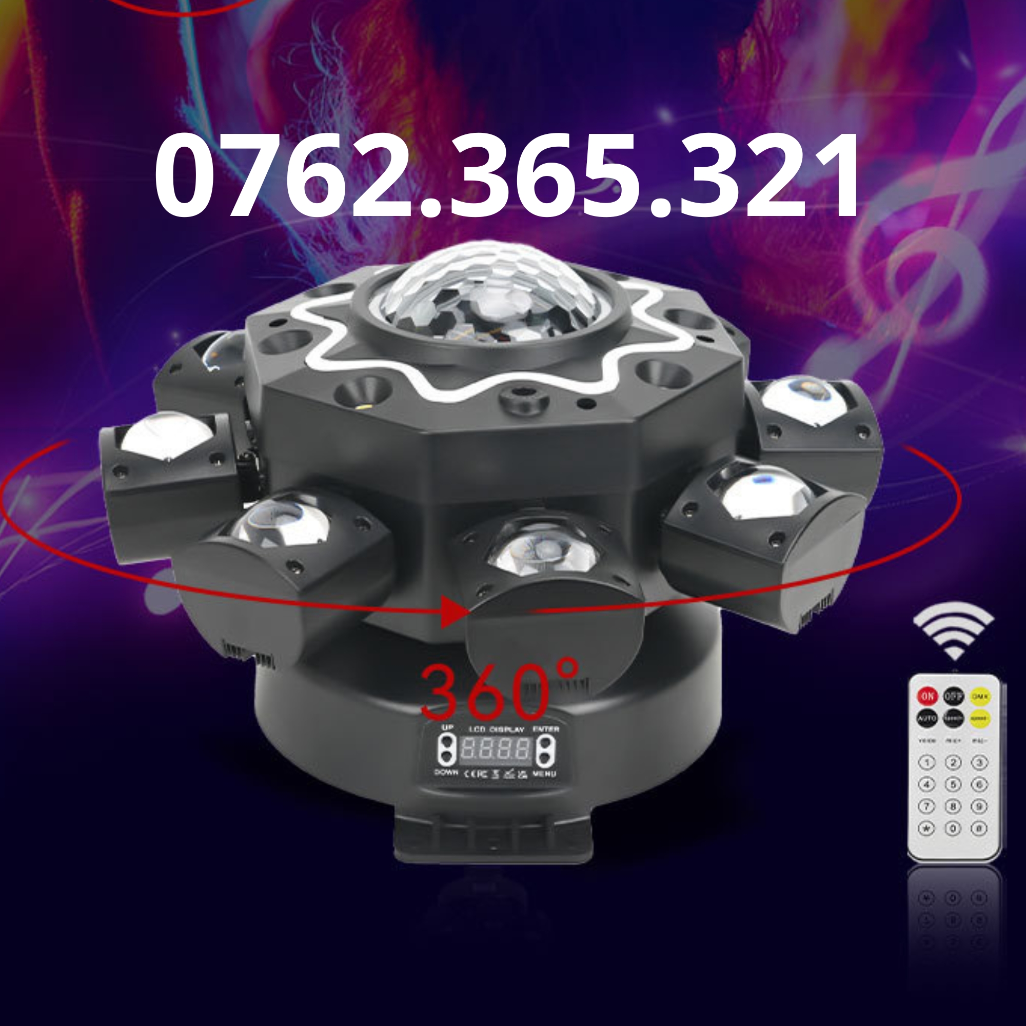 Đánh Giá Đèn Sân Khấu King Kong 8 Cánh THAKI LIGHT: Đỉnh Cao Ánh Sáng Cho Phòng Karaoke