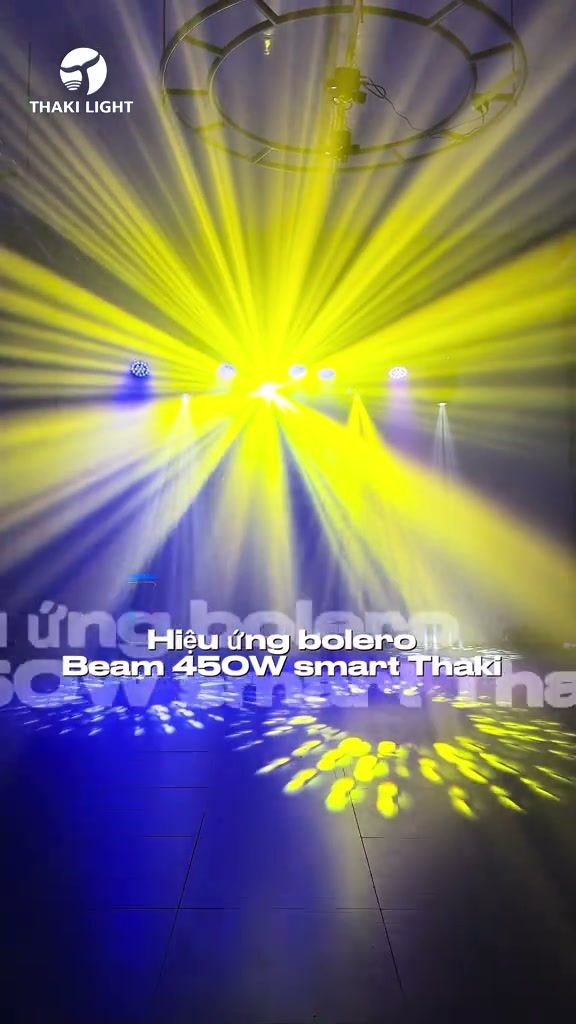 Hiệu ứng bolero của beam 450W smart thaki nhẹ nhàng sang chảnh và đẹp mắt
