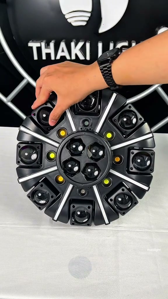 Hiệu Ứng Ma Trận Ánh Sáng Đèn Moving 8 Cánh 28 Mắt Pro - Thaki Light